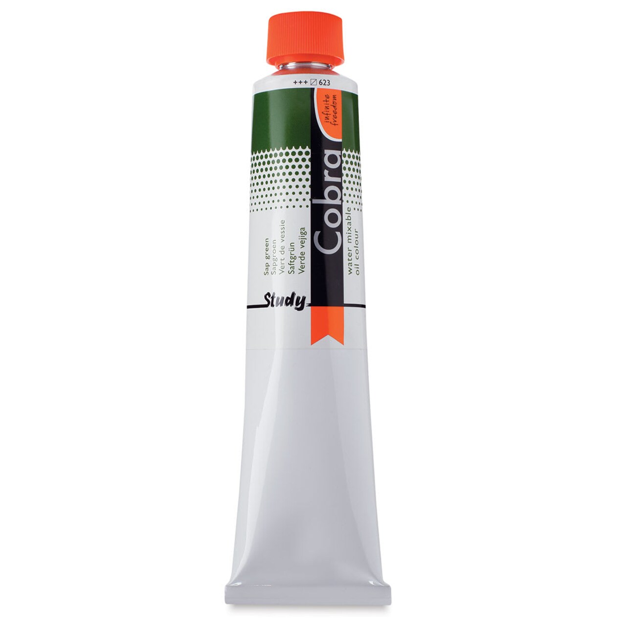 Royal Talens Cobra Study Water Mixable Oil Colors - Sap Green, 200 ml tube